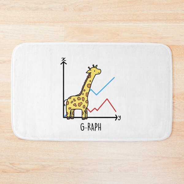 Item preview, Giraffe Graph Animal Puns designed and sold by punnybone.