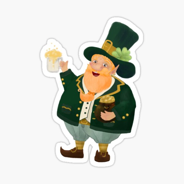 Cheers! Happy St Patrick's Day! Sticker