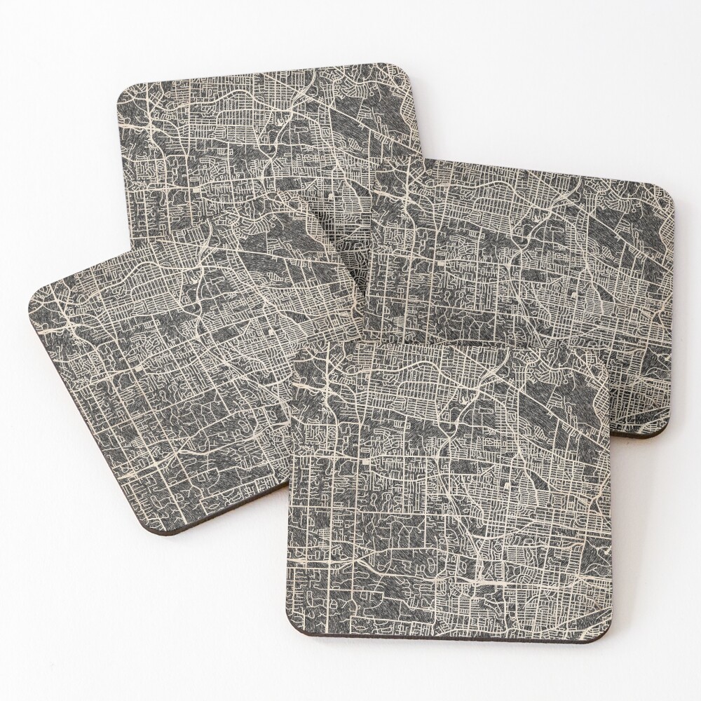 Item preview, Coasters (Set of 4) designed and sold by InkMaps.