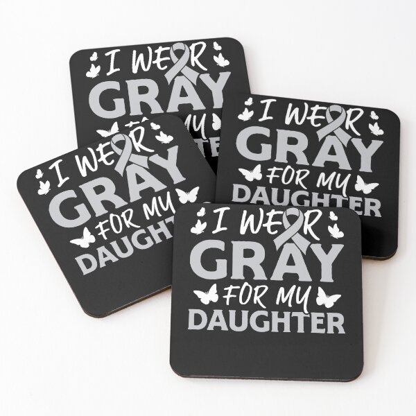 Item preview, I Wear Gray for My Daughter Brain Cancer Ribbon designed and sold by lsapparel.