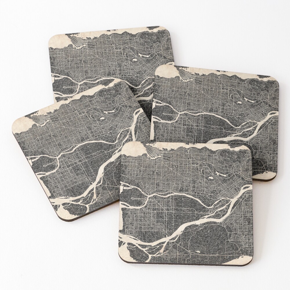 Item preview, Coasters (Set of 4) designed and sold by InkMaps.