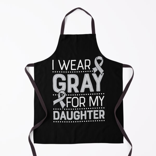 Item preview, I Wear Gray for My Daughter Brain Cancer Ribbon designed and sold by lsapparel.