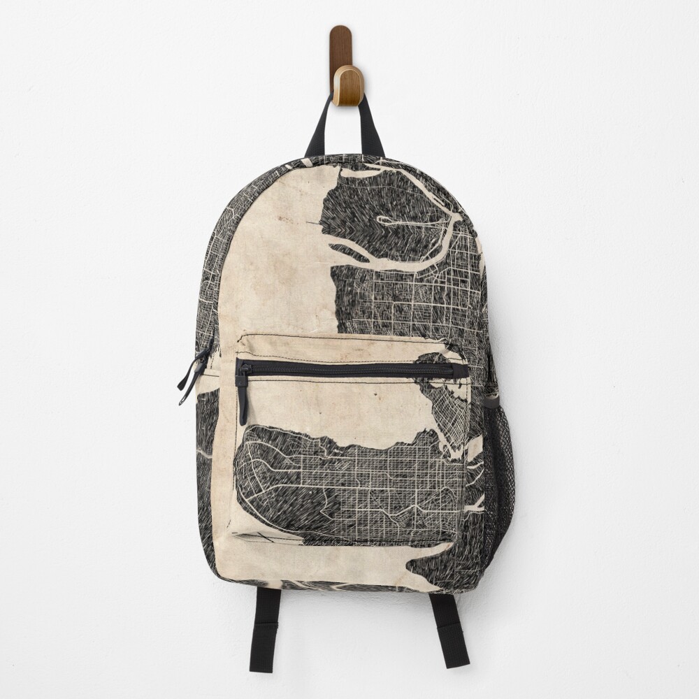 Vista previa del artículo con la obra «Mochila», diseñado y vendido por InkMaps.