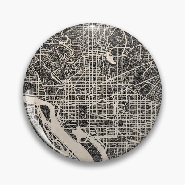 Item preview, WASHINGTON map District of columbia Ink lines designed and sold by InkMaps.
