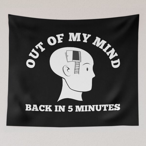 Item preview, Mentally Checked Out - Out Of My Mind designed and sold by kickwear-com.