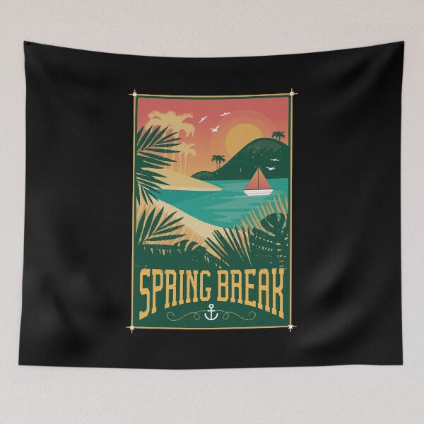 Item preview, Spring break -  Fun College tees. designed and sold by PrintPress.