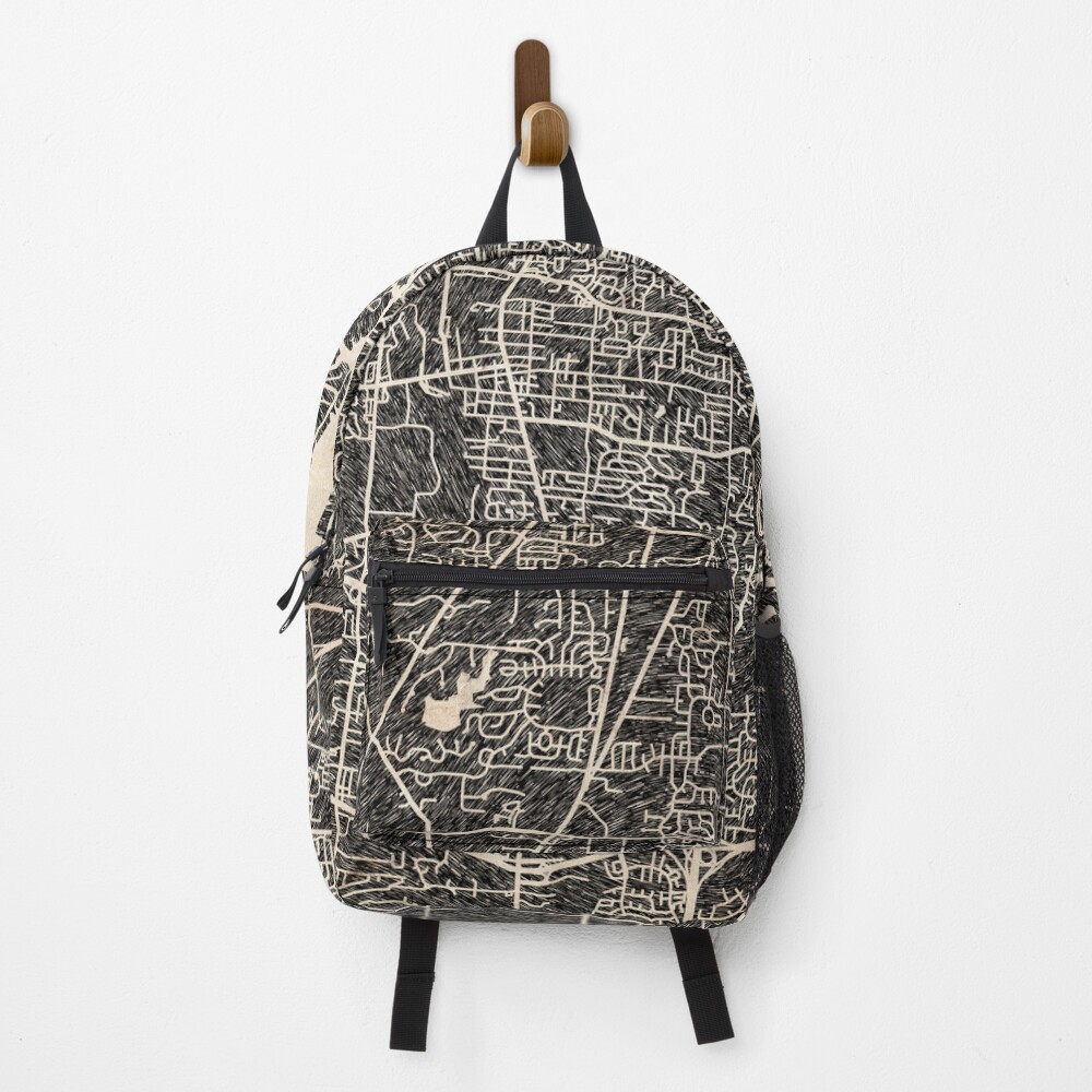 Vista previa del artículo con la obra «Mochila», diseñado y vendido por InkMaps.