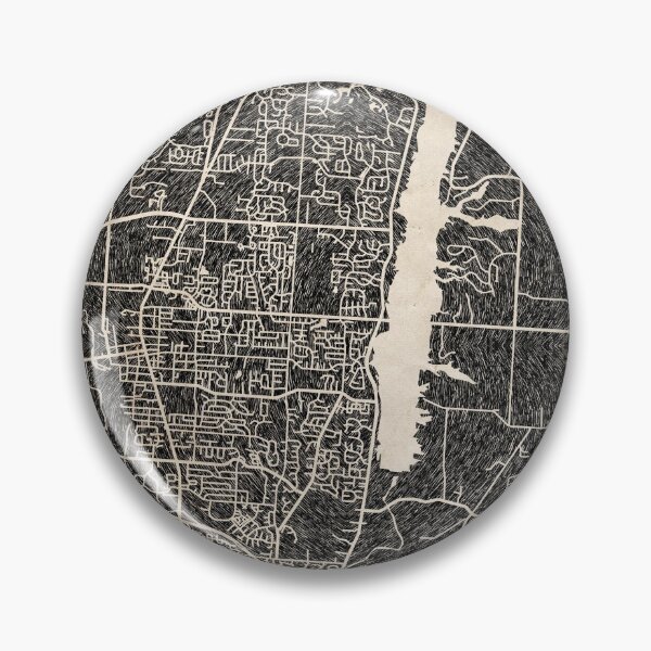 Item preview, WESTERVILLE map Ohio Ink lines 2 designed and sold by InkMaps.