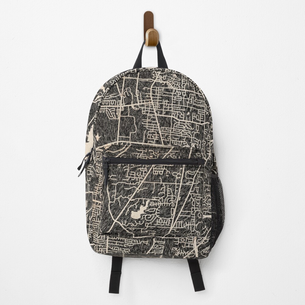 Vista previa del artículo con la obra «Mochila», diseñado y vendido por InkMaps.