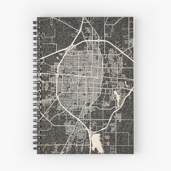 Item preview, Abilene map Texas Ink lines 2 designed and sold by InkMaps.