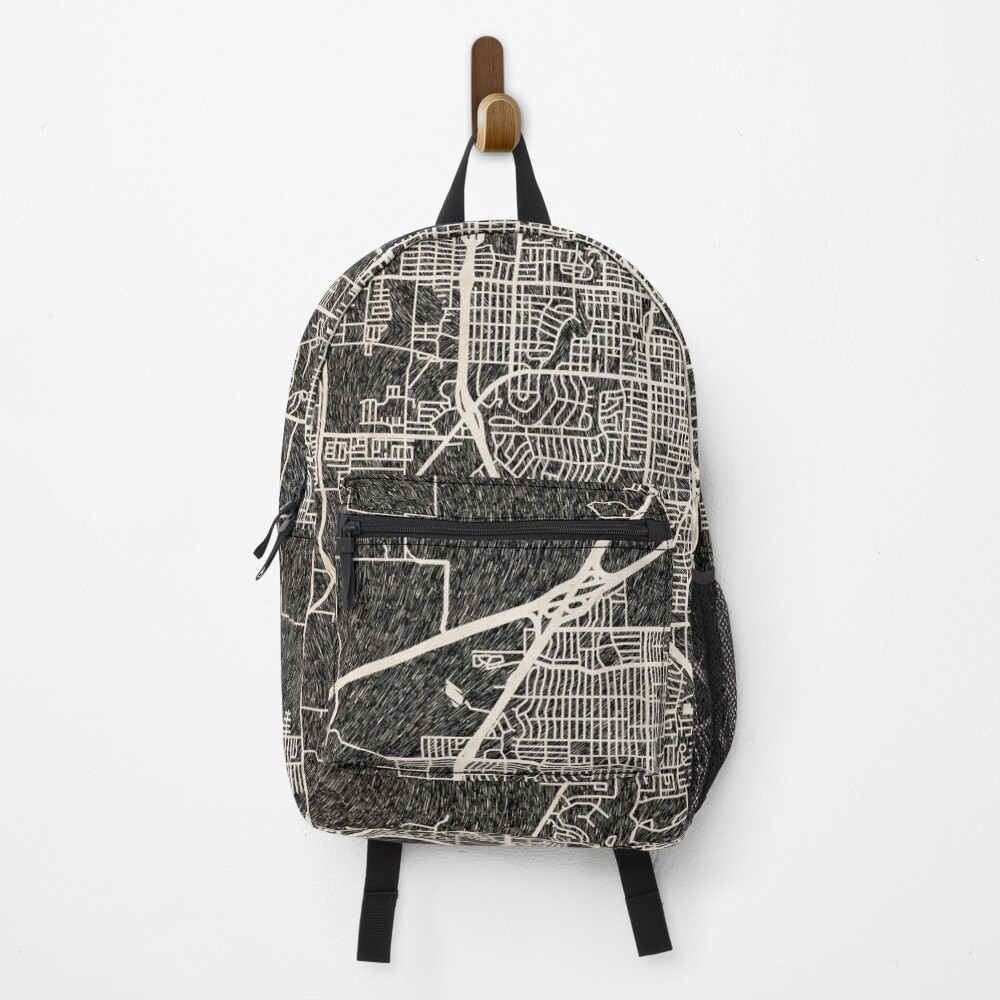 Vista previa del artículo con la obra «Mochila», diseñado y vendido por InkMaps.