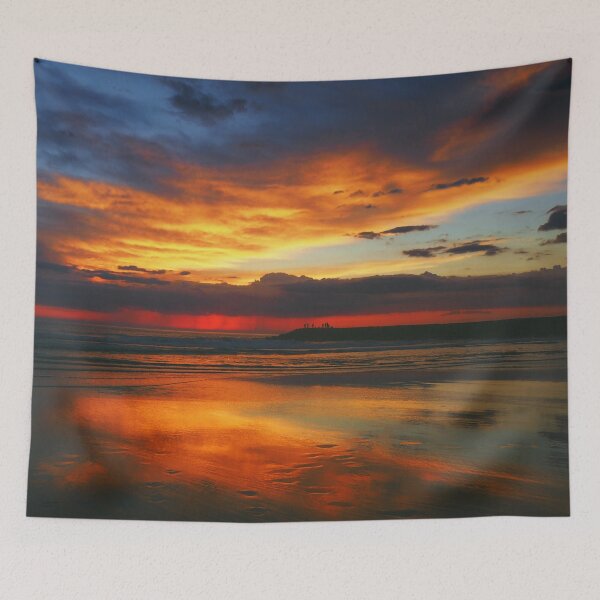 Item preview, Sunset Beach Orange and blue designed and sold by Schuva.