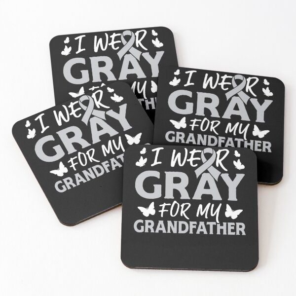 Item preview, Gray for My Grandfather Brain Cancer Ribbon designed and sold by lsapparel.