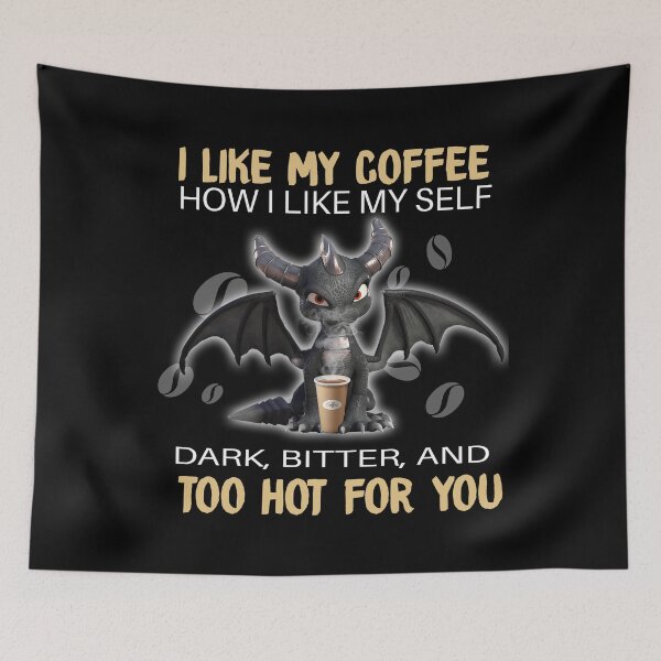 Item preview, Dragon I Like My Coffee designed and sold by Maxartdesigns.