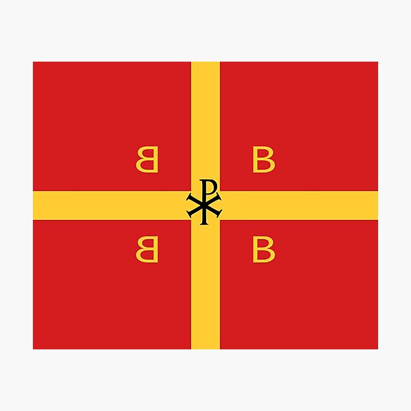 Artikelvorschau, Byzanz Flagge Chi Rho entworfen und verkauft von mattpanta.