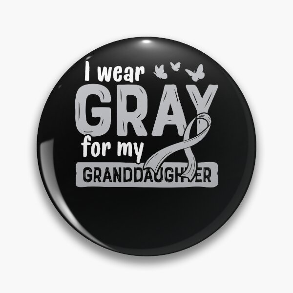 Item preview, Gray for My Granddaughter Brain Cancer Ribbon designed and sold by lsapparel.