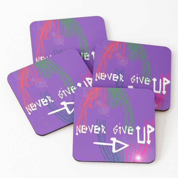 Item preview, never give up designed and sold by nightmare2002.