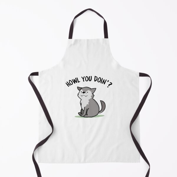 Item preview, Howl You Doin Funny Wolf Puns designed and sold by punnybone.