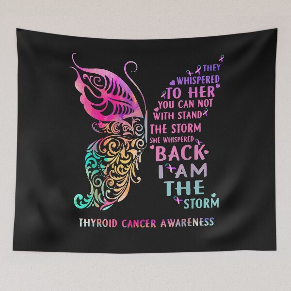Item preview, I am The Storm Thyroid Cancer Awareness Butterfly T-Shirt designed and sold by Lukifo-Caster.