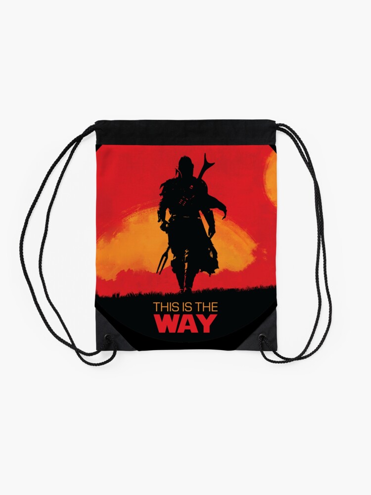 Alternate view of This Is The Way - Mando Drawstring Bag