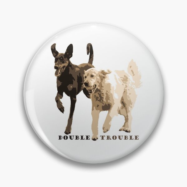 Item preview, Dogs in Action: Double Trouble Colour Logo designed and sold by Alius Imago.