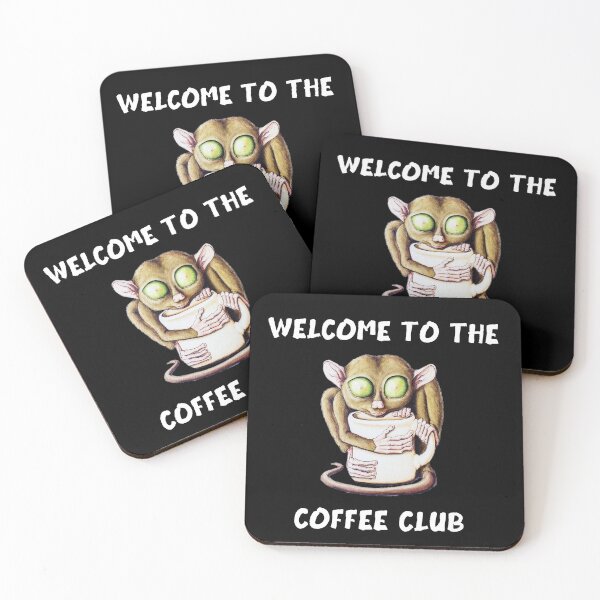 Item preview, Welcome to the coffee club tarsier designed and sold by LaFla24.