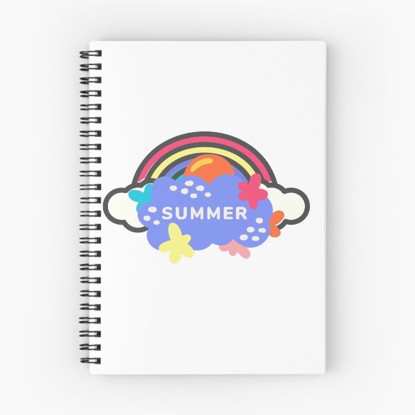 Item preview, Summer text on clouds and rainbow in sunshine designed and sold by Kittiyaporn1027.