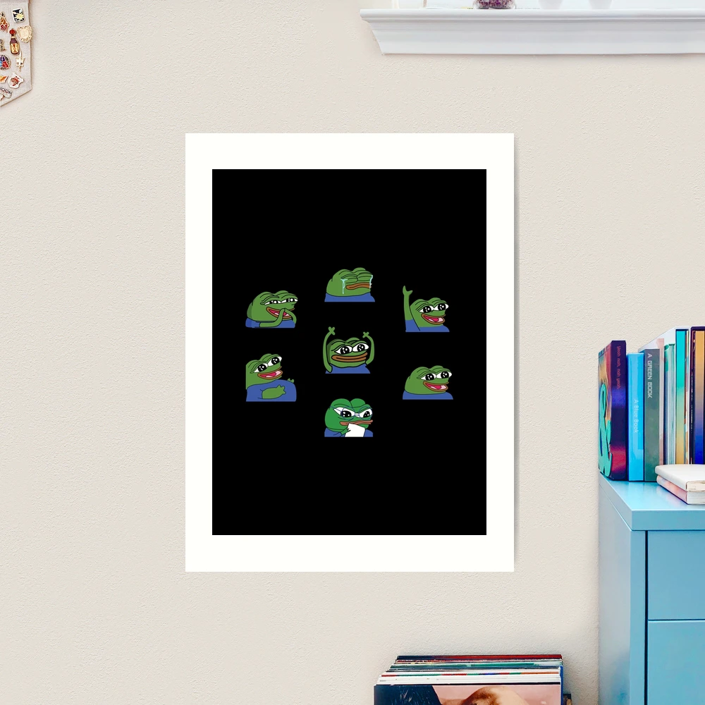 Peepo Twitch Emotes Pack 1 Art Print for Sale by OldDannyBrown | Redbubble