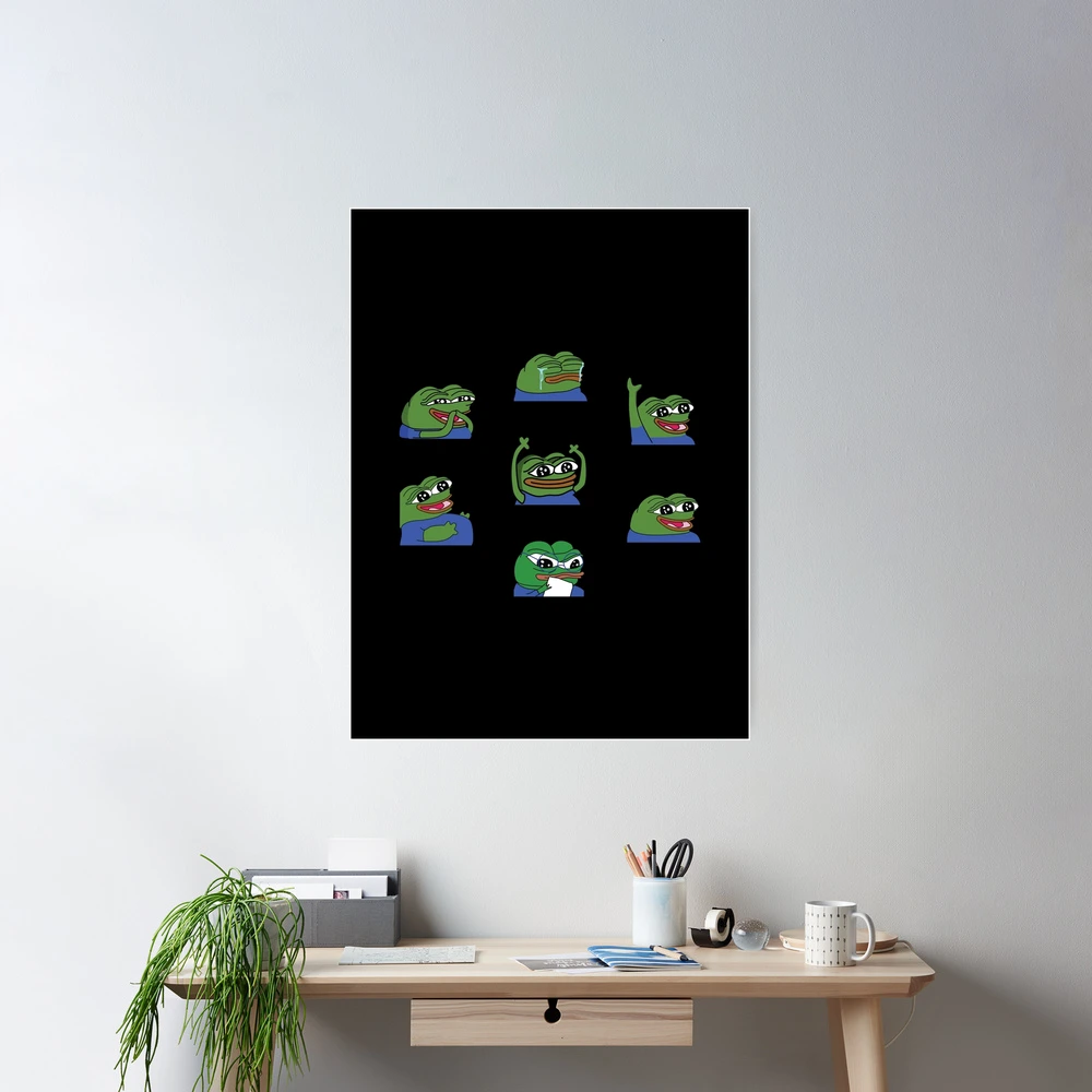 Peepo Twitch Emotes Pack 1 Poster for Sale by OldDannyBrown | Redbubble