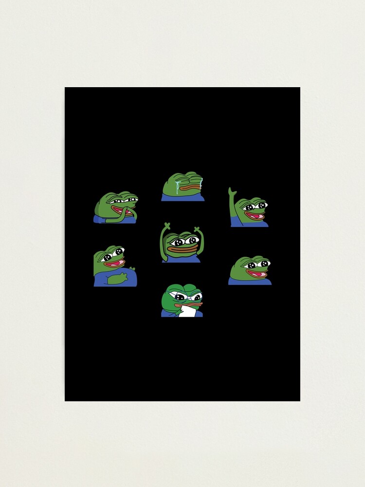 Peepo Twitch Emotes Pack Photographic Print For Sale By