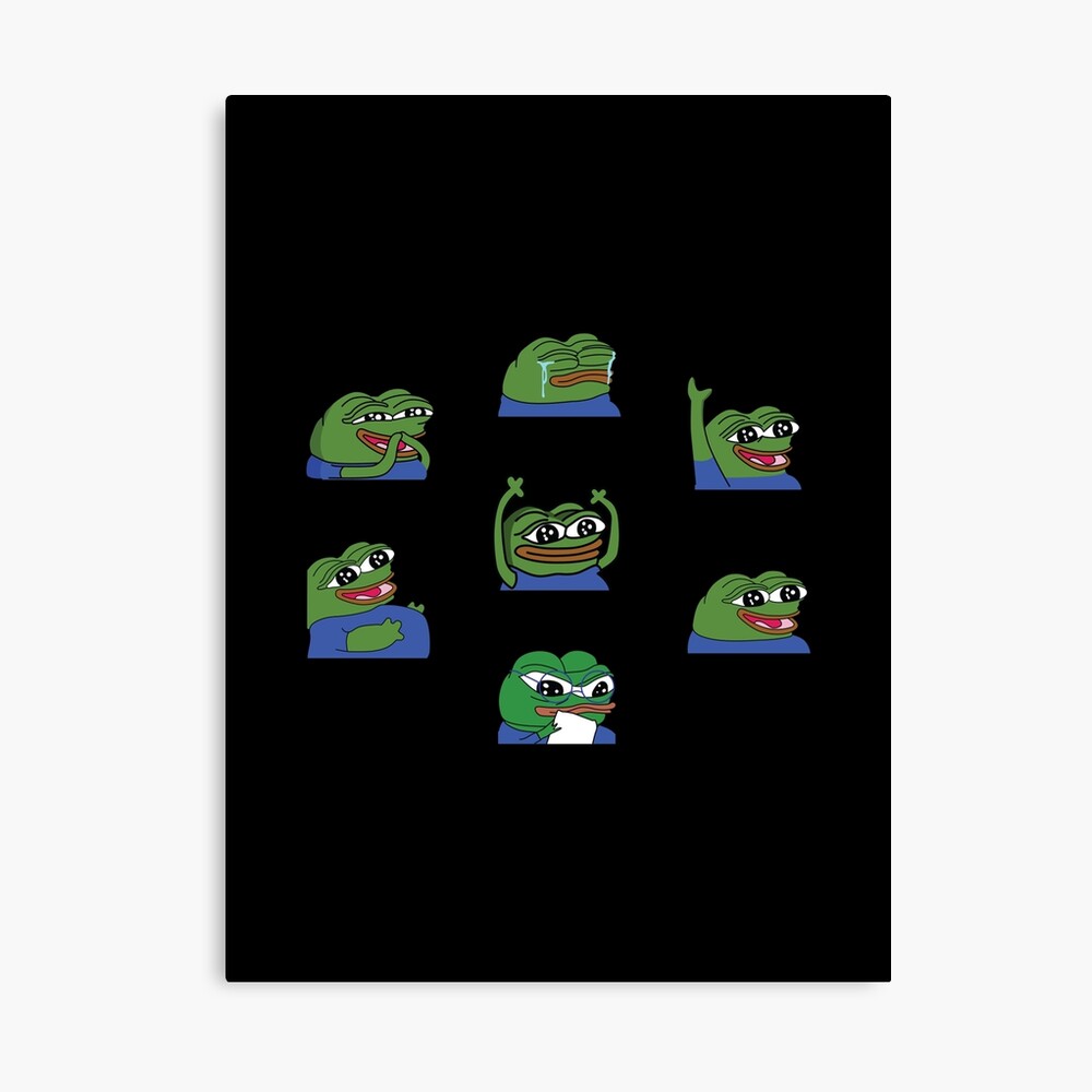 Peepo Twitch Emotes Pack 1 Metal Print for Sale by OldDannyBrown |  Redbubble