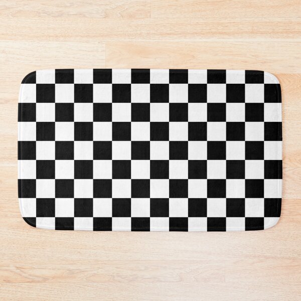 Item preview, Black and  White Grid Square Patten designed and sold by Wishmi Lucky.