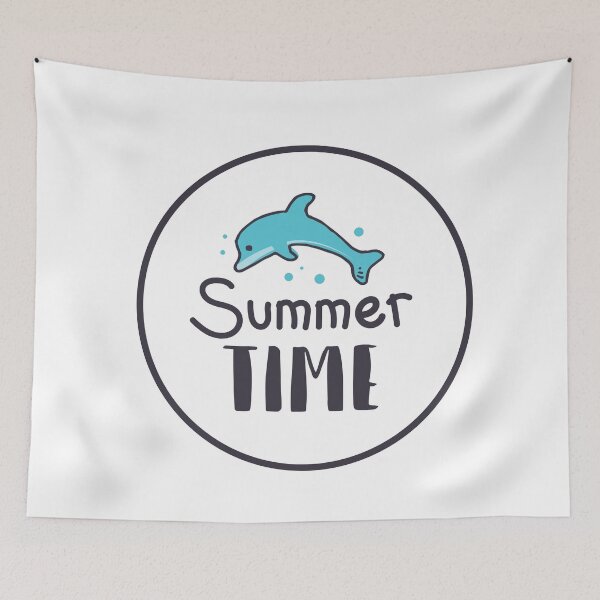 Item preview, Summer time with dolphin jumping from the water designed and sold by Kittiyaporn1027.
