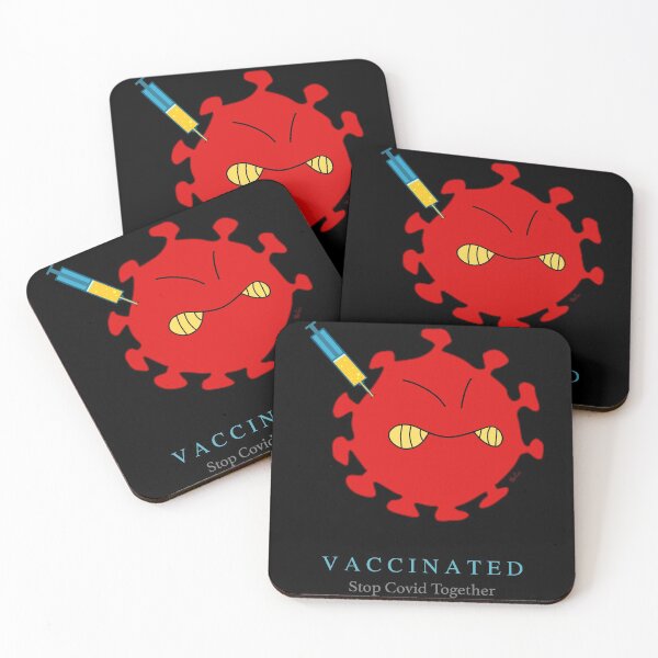 Stop Covid Together Coasters (Set of 4)