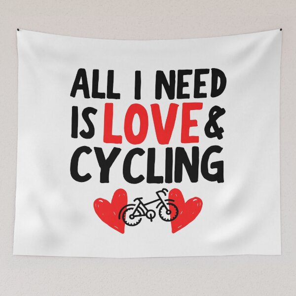 Item preview, All I need is love and cycling designed and sold by TheGreenGoat.