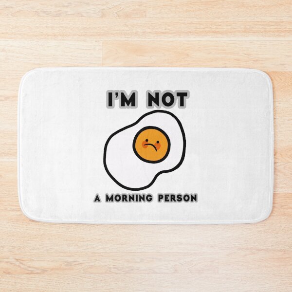Item preview, Not a morning person, overcooked sad and mad egg designed and sold by Barolina.