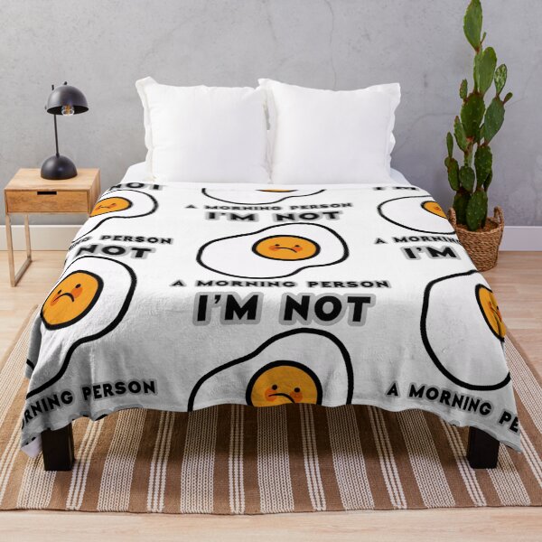 Item preview, Not a morning person, overcooked sad and mad egg designed and sold by Barolina.
