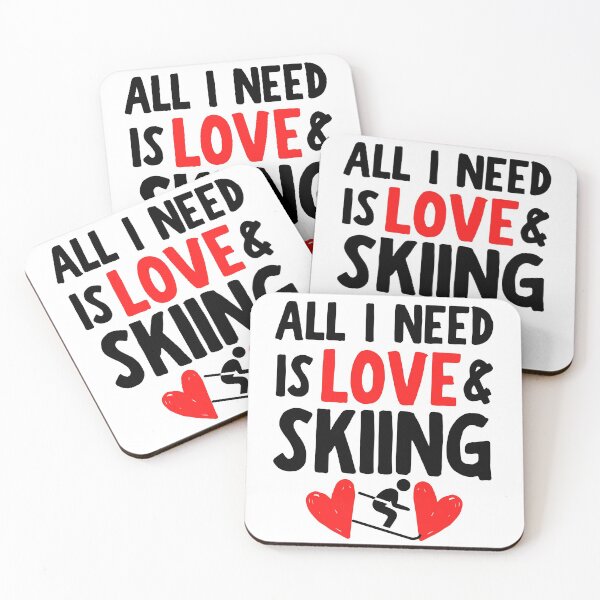 Item preview, All I need is love and skiing designed and sold by TheGreenGoat.