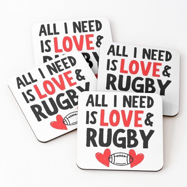Artikelvorschau, Alles was ich brauche ist Liebe und Rugby entworfen und verkauft von TheGreenGoat.