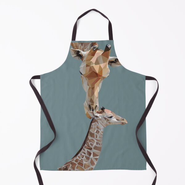 Item preview, Low Poly Illustration of a mother and baby giraffe designed and sold by ErinFCampbell.