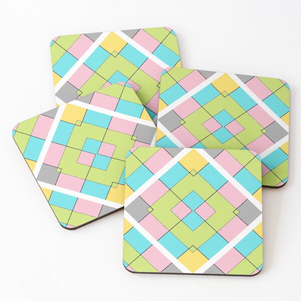 Item preview, Colorful Pastel Big Checkers designed and sold by ckylin.