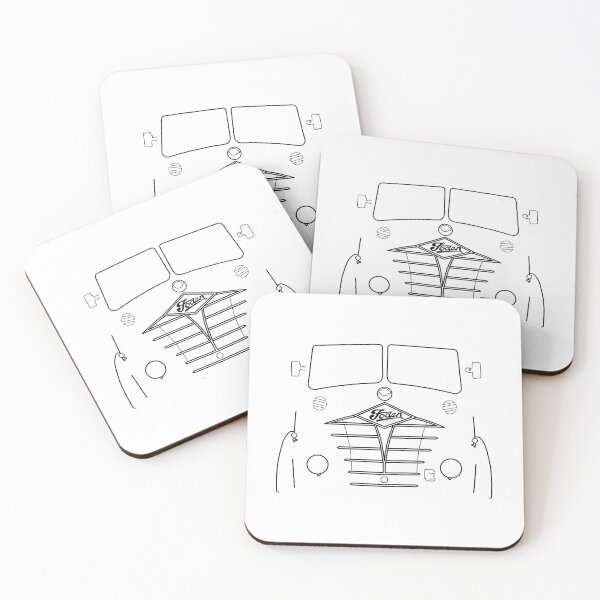 Item preview, Classic Foden S18 lorry black outline graphic designed and sold by soitwouldseem.