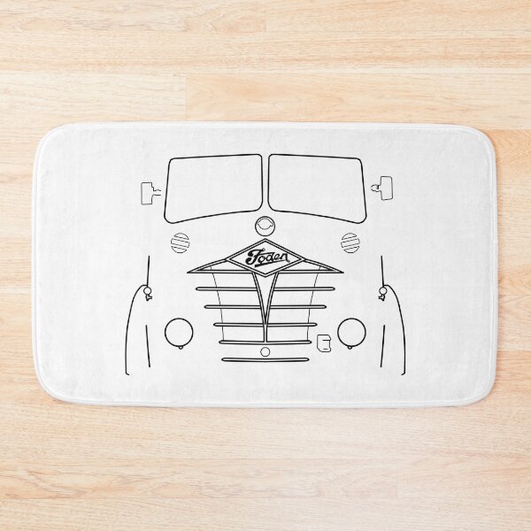 Item preview, Classic Foden S18 lorry black outline graphic designed and sold by soitwouldseem.