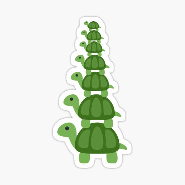 Item preview, Turtles All The Way Down designed and sold by ToastyBopShop.