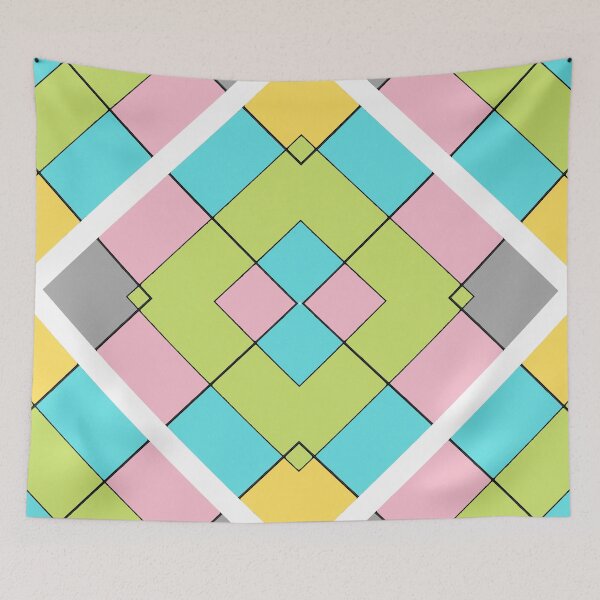 Item preview, Colorful Pastel Big Checkers designed and sold by ckylin.
