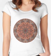 Camiseta entallada de cuello ancho Up in Smoke Mandala