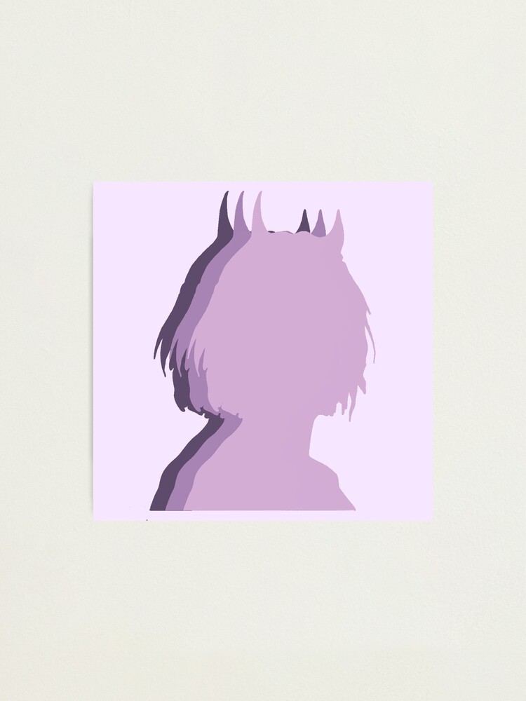 Girl With Devil Horns Purple Aesthetic Photographic Print For Sale By Arterissun Redbubble