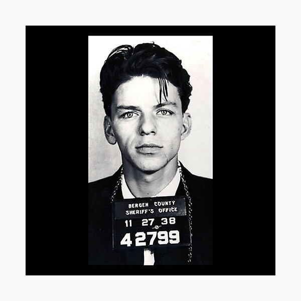 Frank Sinatra Mugshot Photographic Print
