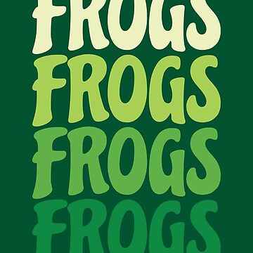 Artwork thumbnail, Repeating Frogs Text (Green) by ElectricFangs