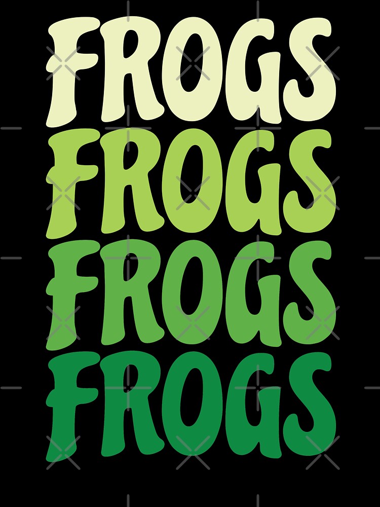 Thumbnail 7 of 7, Oversized T-Shirt, Repeating Frogs Text (Green) designed and sold by ElectricFangs.